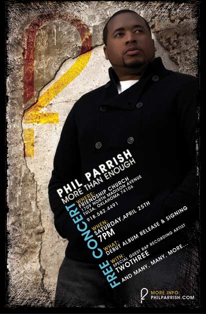Phil Parrish Debut Concert poster